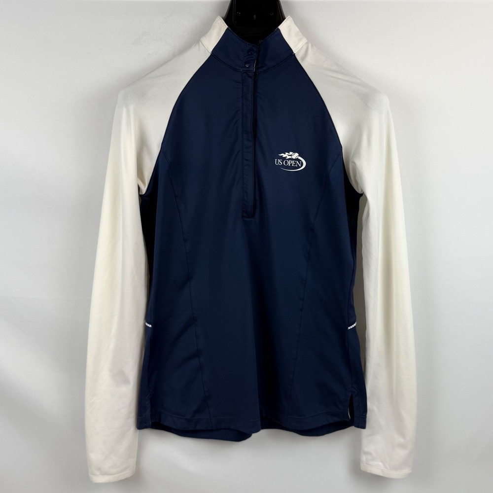 Zero Restriction US Open Golf Pullover Top Women‎ XS Navy White 1/4 Zip
